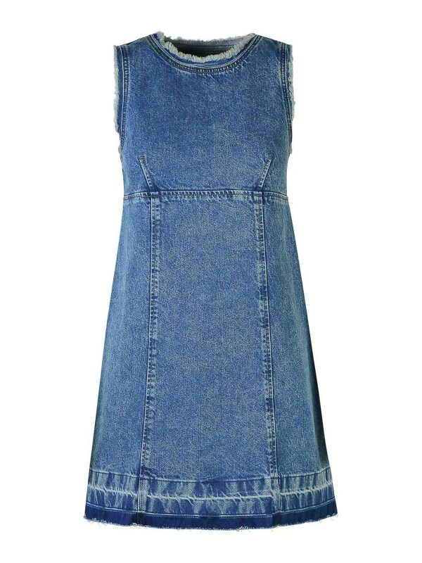 Moschino Jeans Robe Au Genou - Bleu