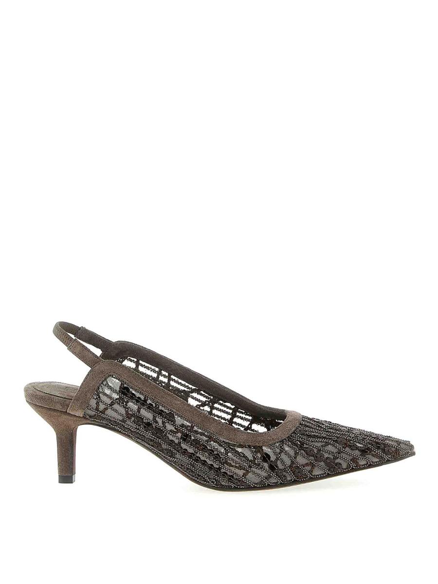 Brunello Cucinelli Chaussures À Talon - Marron