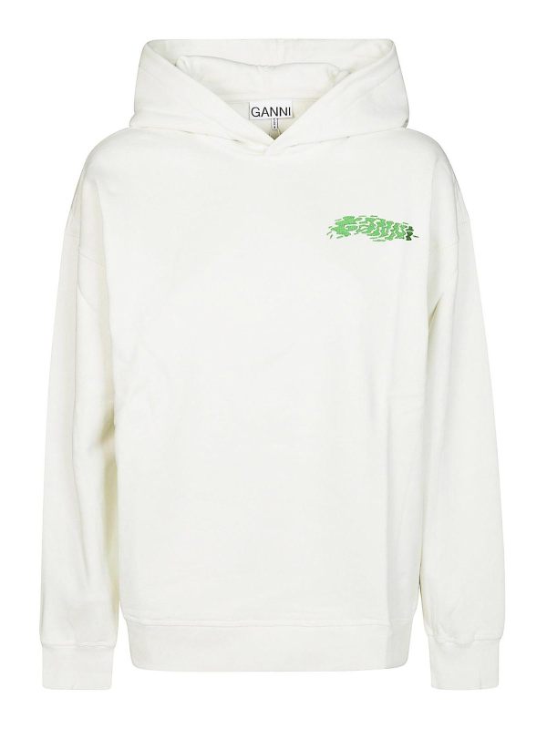 Ganni Sweat-Shirts - Blanc