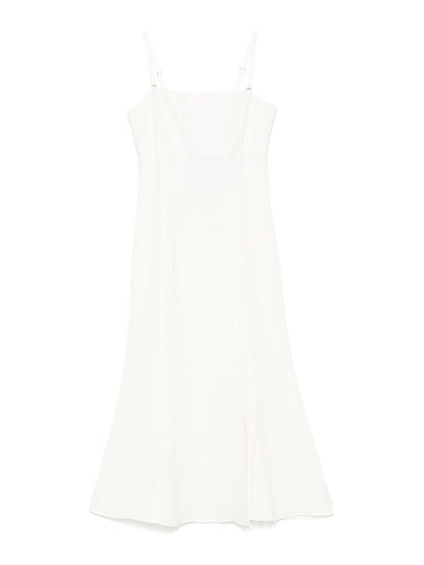 Twinset Robe Au Genou - Blanc