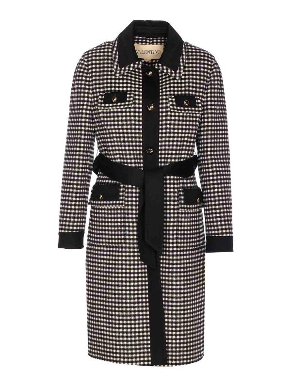 Valentino Garavani Manteau Court - Noir