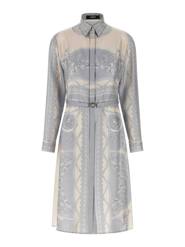 Versace Robe Au Genou - Multicolore