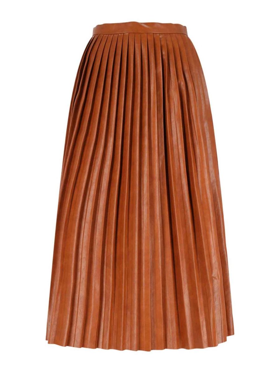 MM6 Maison Margiela Jupe Midi - Marron