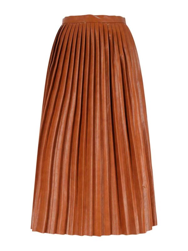 MM6 Maison Margiela Jupe Midi - Marron