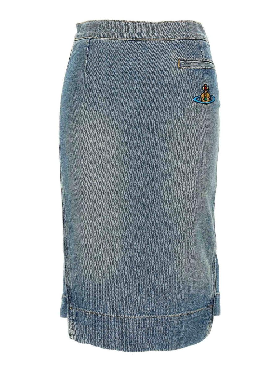 Vivienne Westwood Jupe Midi - Bleu Clair