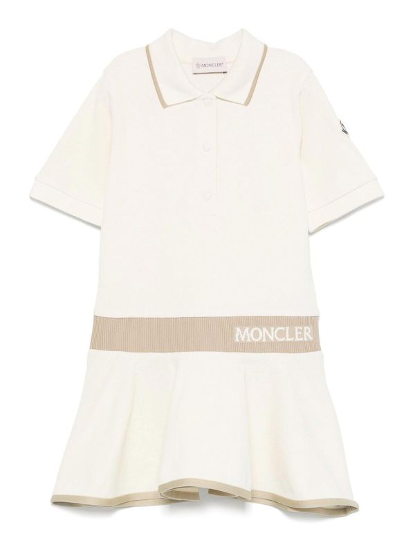 Moncler Robe Au Genou - Beige