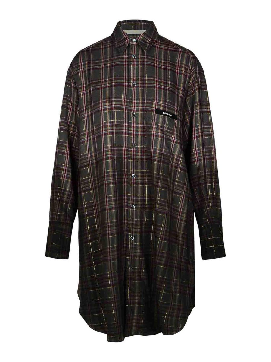 Palm Angels Robe Au Genou - Gris