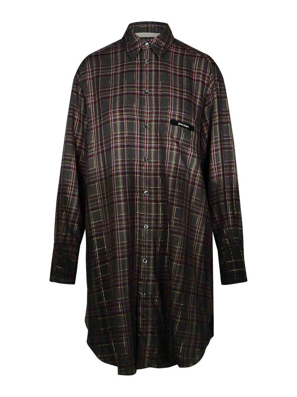 Palm Angels Robe Au Genou - Gris