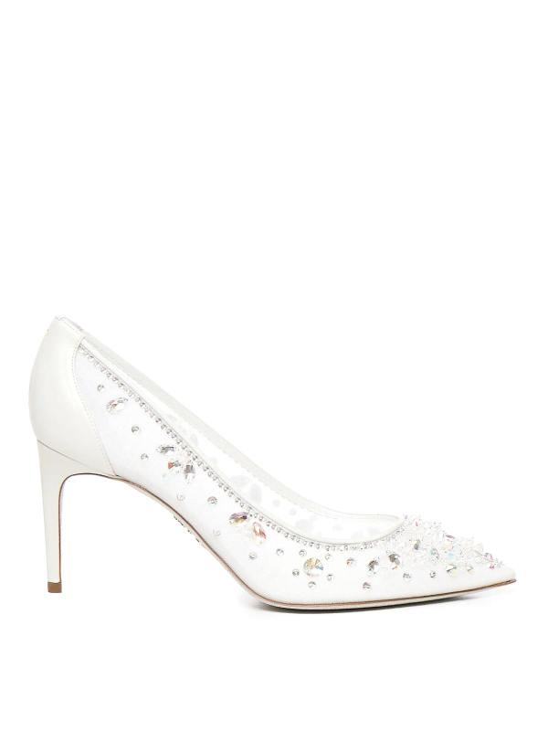 Rene Caovilla Chaussures À Talon - Blanc