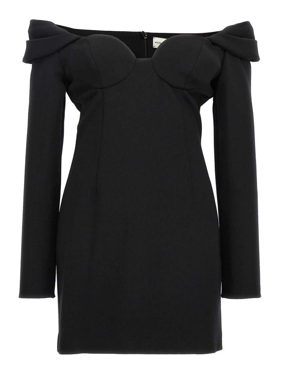 Magda Butrym Robe Au Genou - Noir