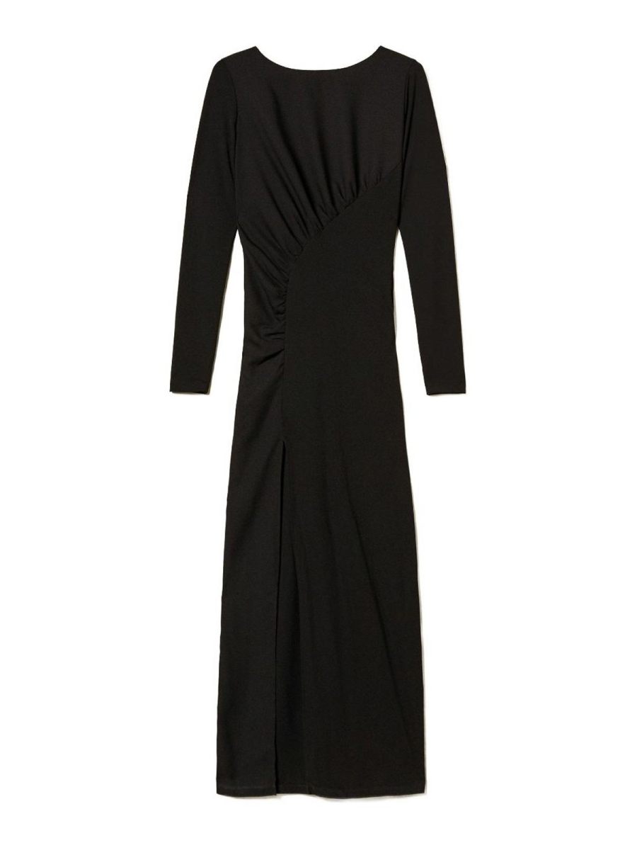 Twinset Robe Au Genou - Noir