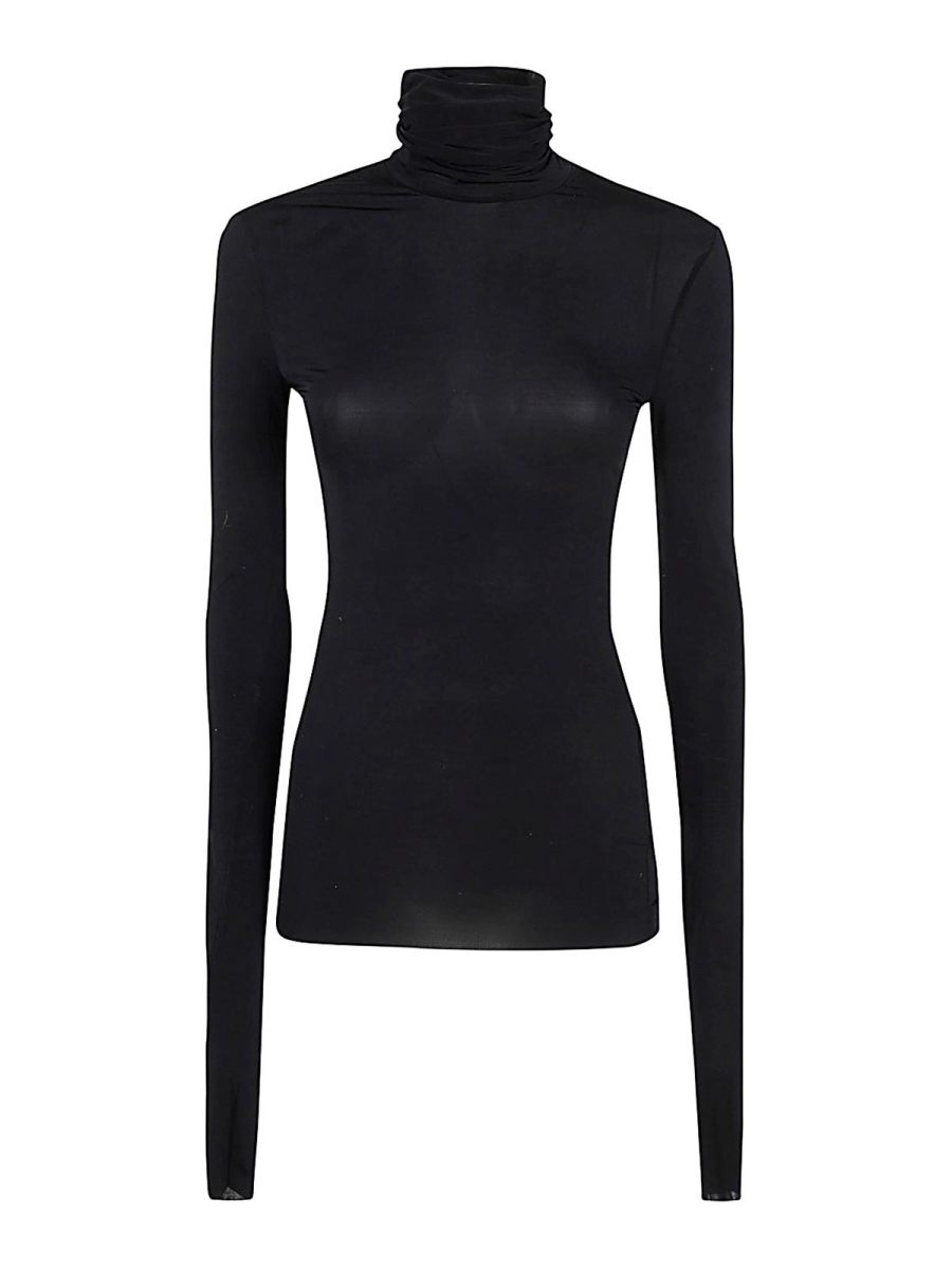 Philosophy di Lorenzo Serafini Pull Col Rond - Noir