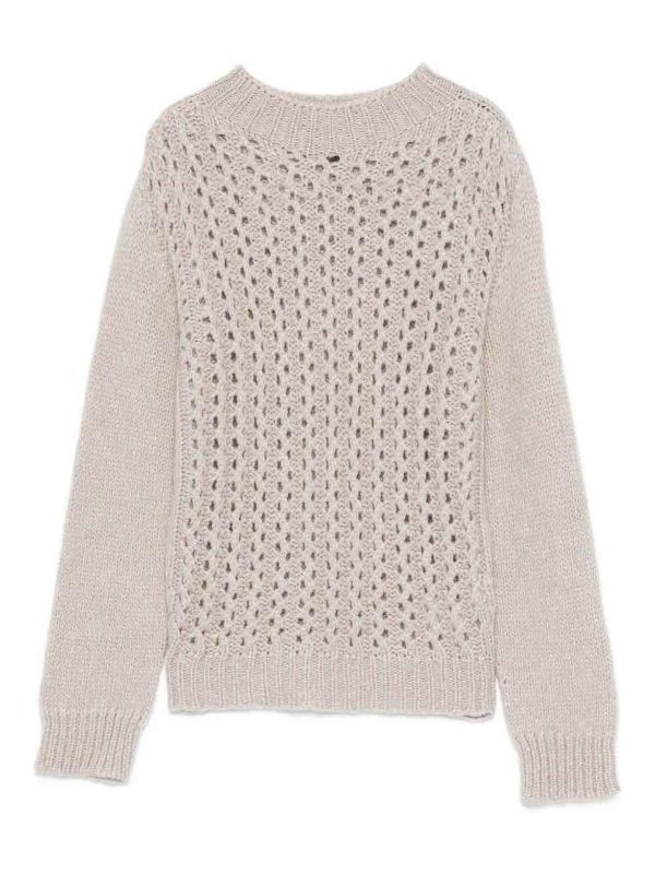 Dondup Pull Col Roulé - Beige Clair