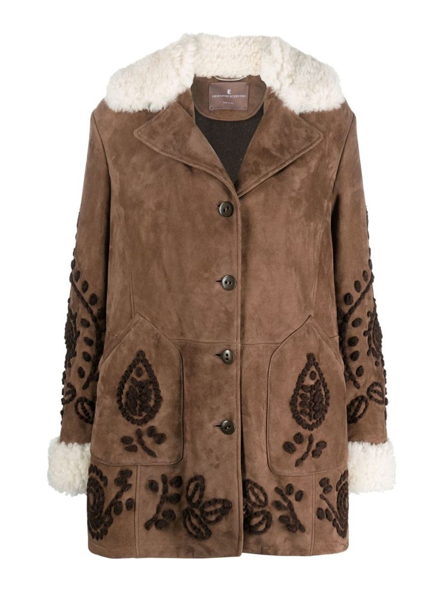 Ermanno Scervino Manteau Court - Noir
