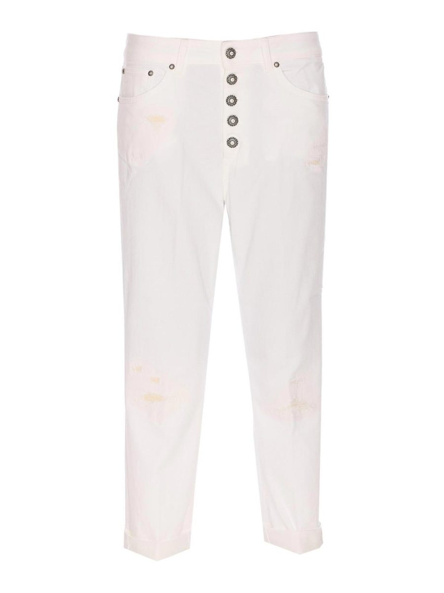Dondup Pantalons Décontractés - Blanc