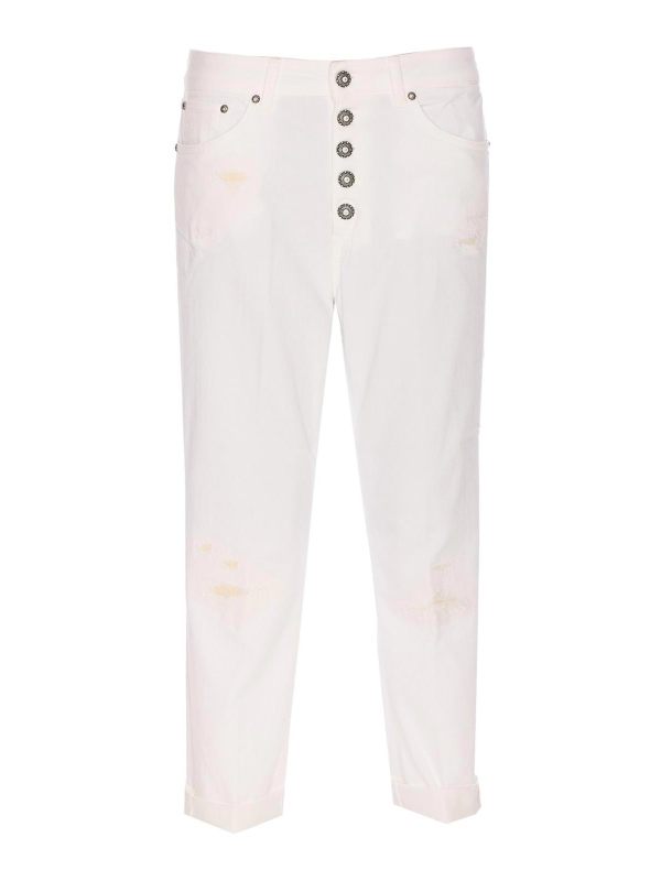 Dondup Pantalons Décontractés - Blanc