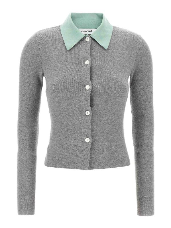 Self Portrait Cardigan - Gris