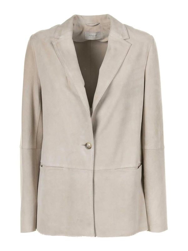 Via Masini 80 Blouson En Cuir - Beige