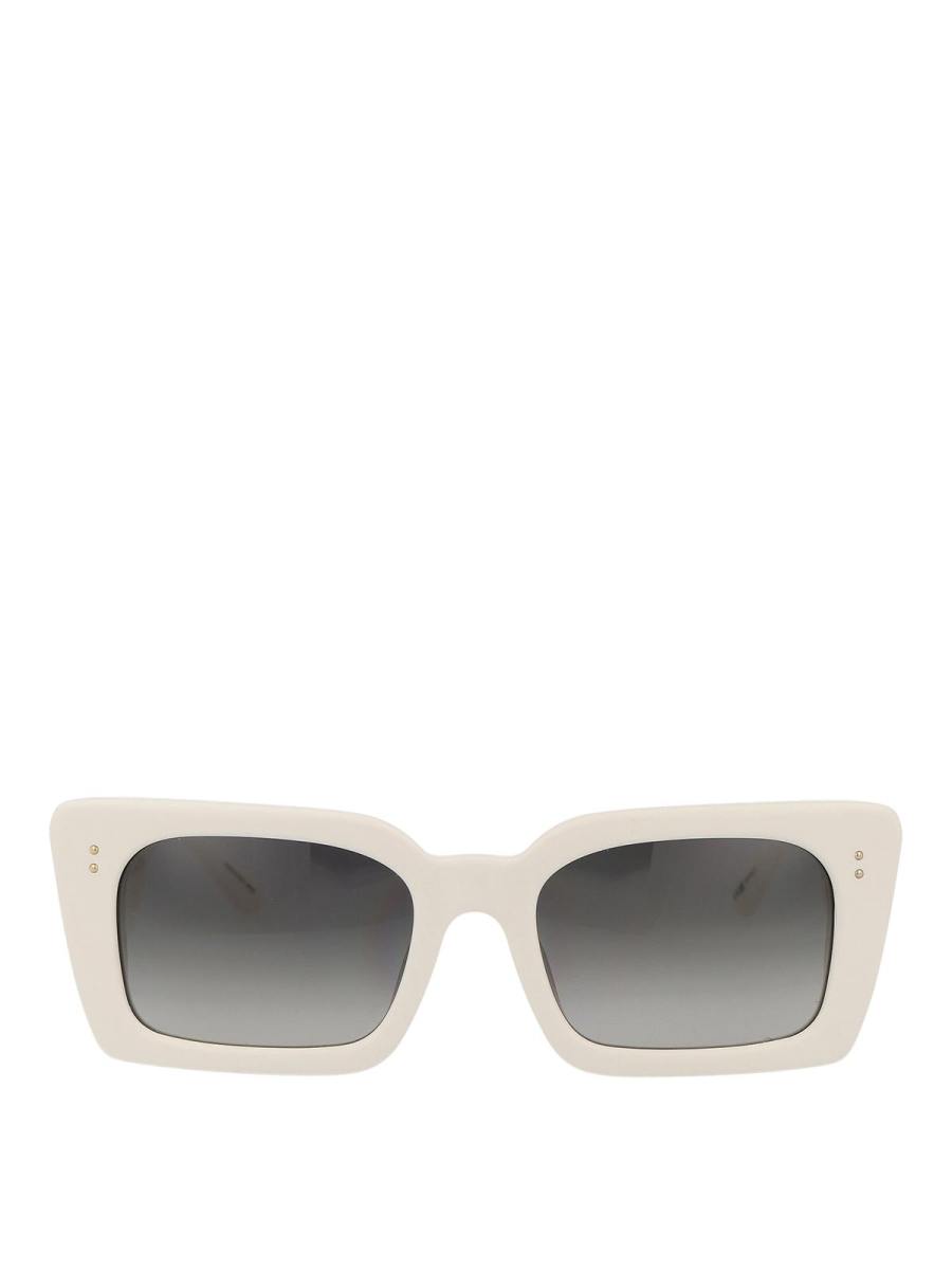 Linda Farrow Lunettes De Soleil - Blanc