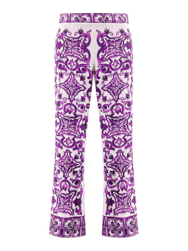 Dolce & Gabbana Pantalons Décontractés - Violet
