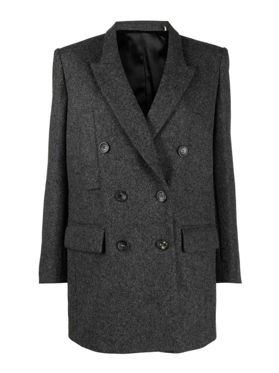 Isabel Marant Manteau Court - Gris