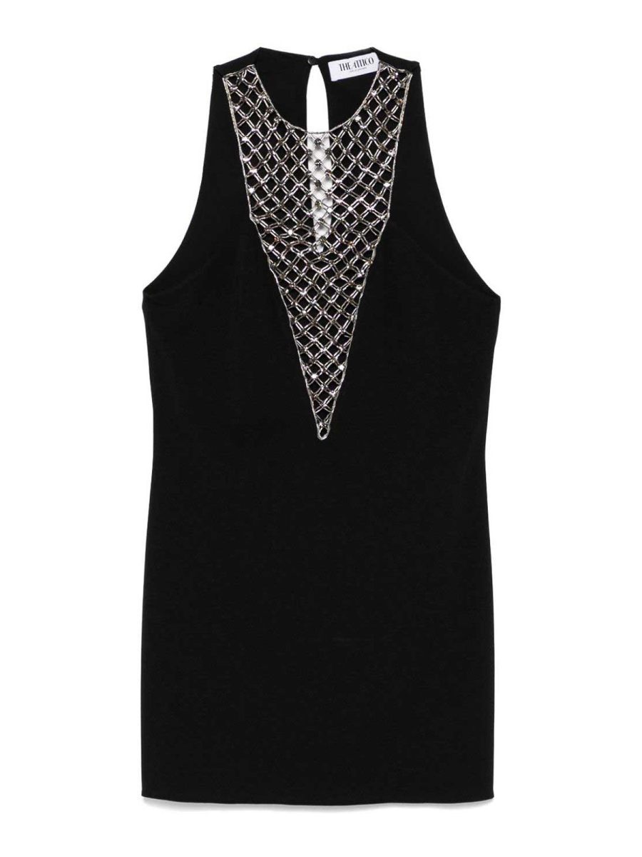 The Attico Robe Courte - Noir