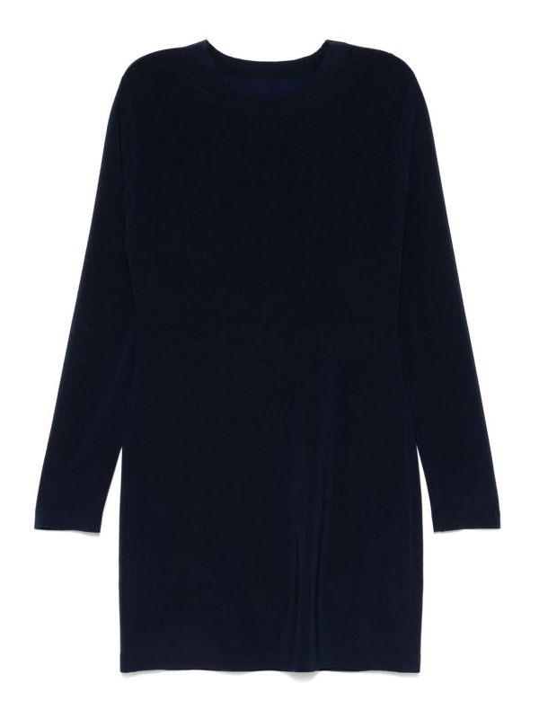 Norma Kamali Pull Col Rond - Bleu