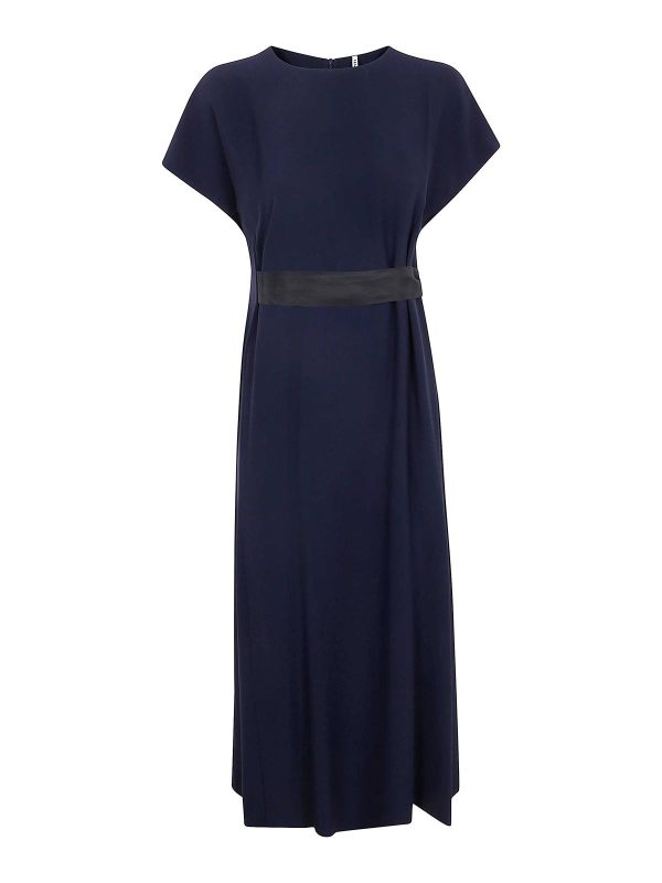 Liviana Conti Robe Au Genou - Bleu