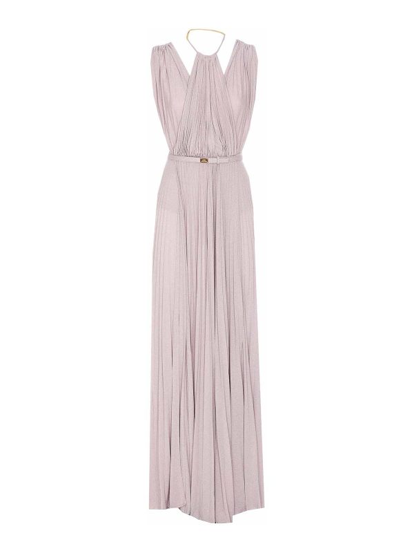 Elisabetta Franchi Robe Au Genou - Violet