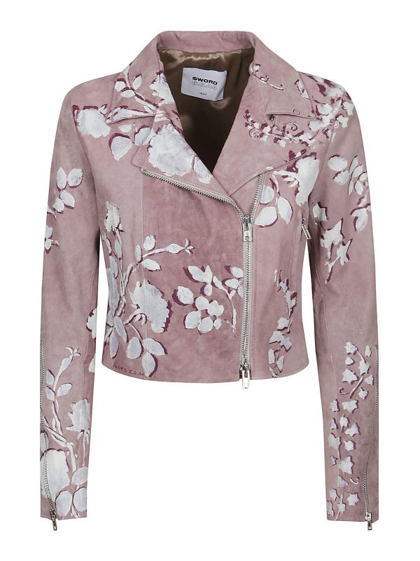 S. W.O. R.D 6.6.44 Blouson En Cuir - Rose
