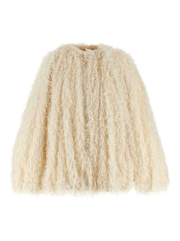 Philosophy di Lorenzo Serafini Manteau Court - Blanc