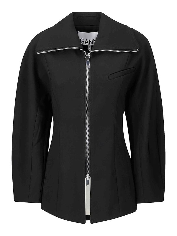 Ganni Veste Casual - Noir