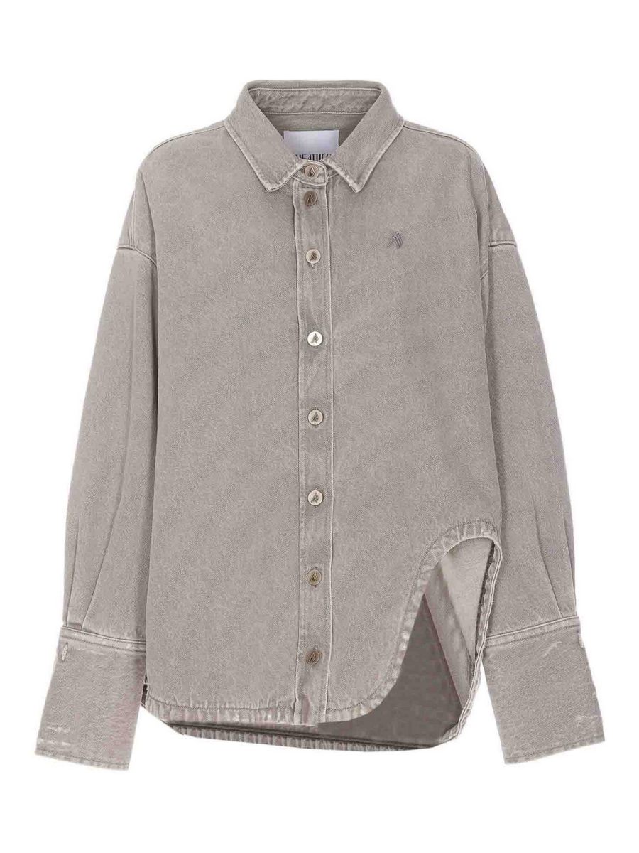 The Attico Manteau Court - Gris