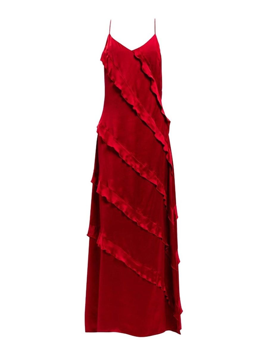Twinset Robe Au Genou - Rouge