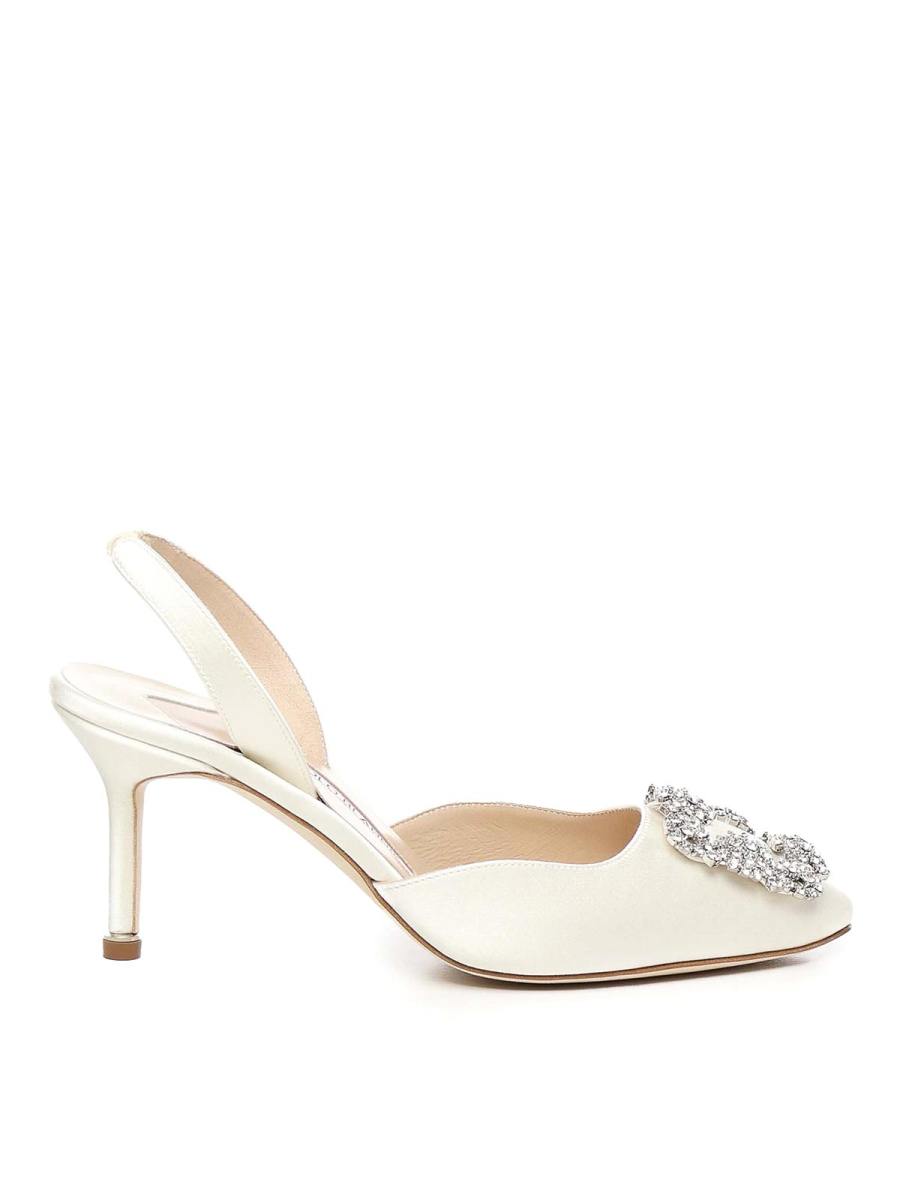 Manolo Blahnik Chaussures À Talon - Blanc