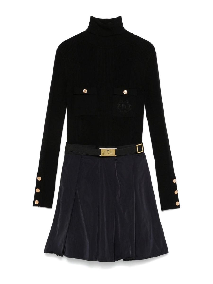 Elisabetta Franchi Jupe Midi - Noir