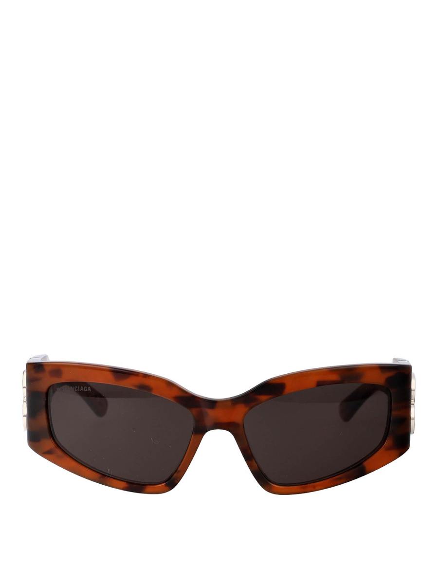 Balenciaga Lunettes De Soleil - Marron
