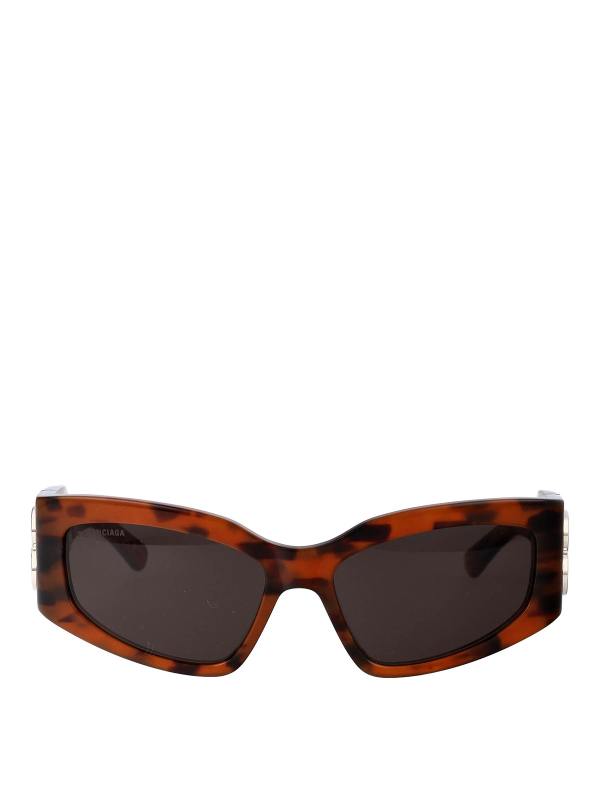 Balenciaga Lunettes De Soleil - Marron