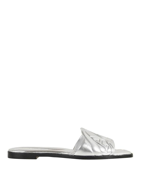Alexander Mcqueen Sandales - Argent