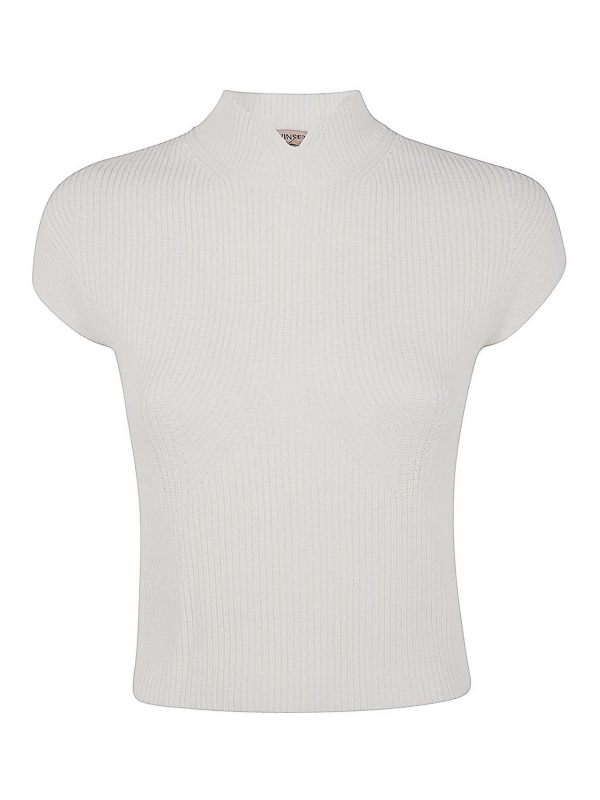 Twinset Pull Col Rond - Blanc
