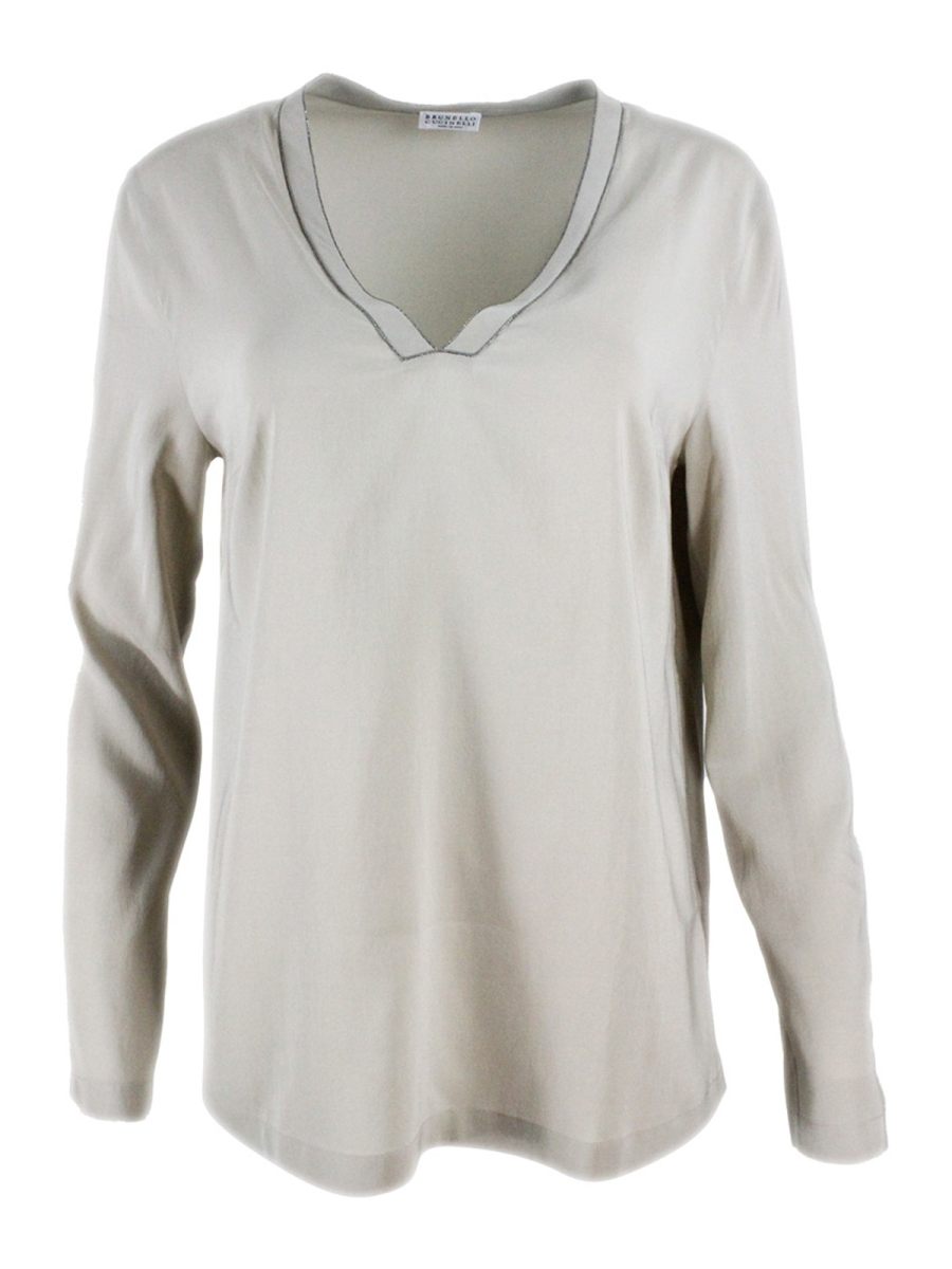 Brunello Cucinelli T-Shirt - Gris Clair