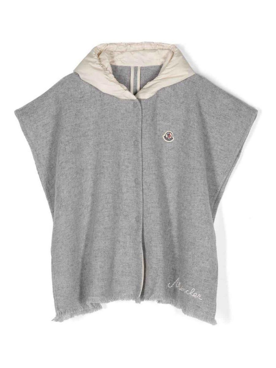 Moncler Jr Manteau Rembourré - Gris