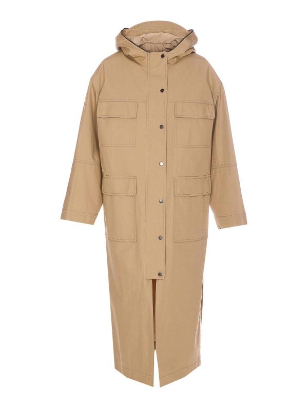 Brunello Cucinelli Manteau Court - Beige