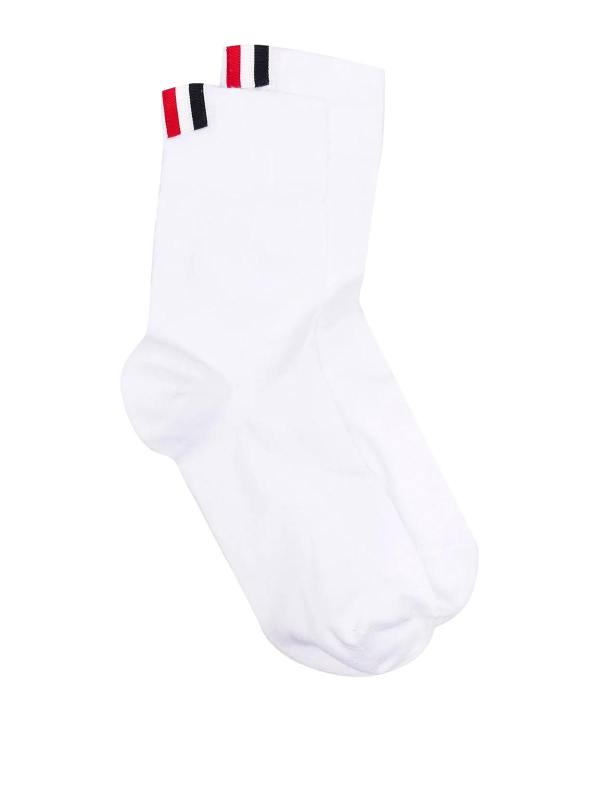 Thom Browne Chaussettes - Blanc