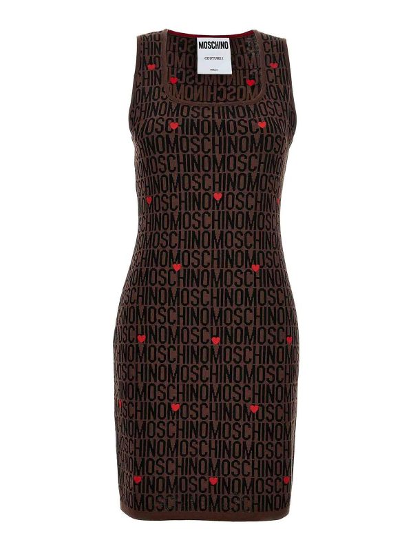 Moschino Robe Au Genou - Logo