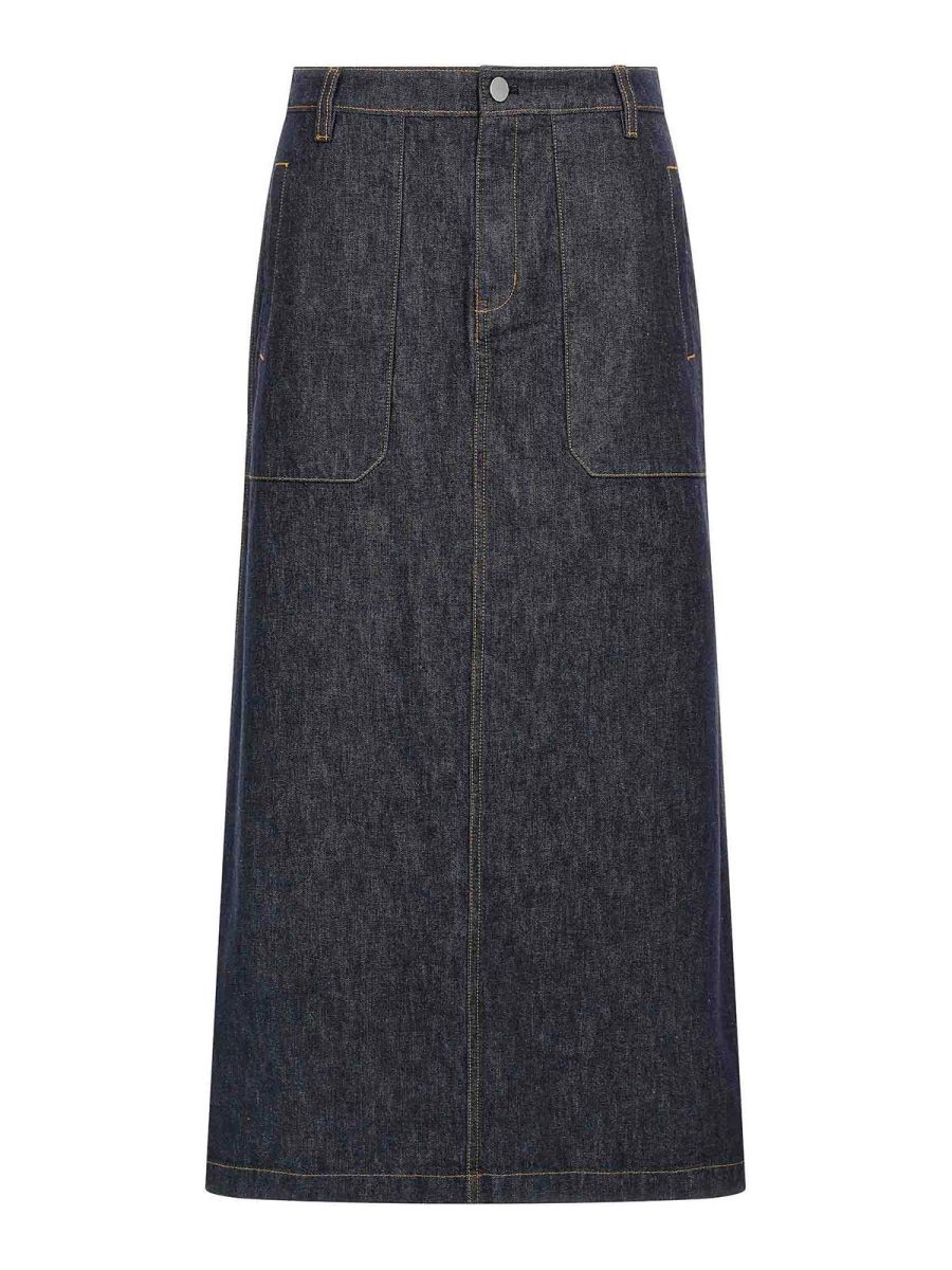 Theory Jupe Midi - Bleu
