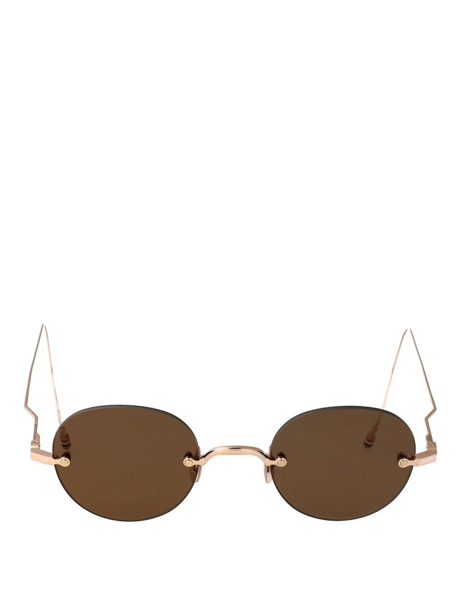 Thom Browne Lunettes De Soleil - Or