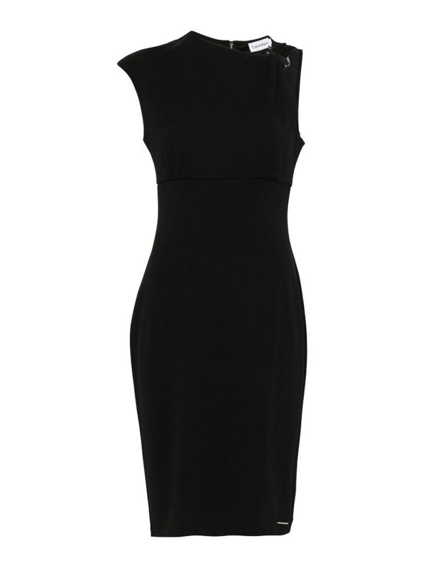 Calvin Klein Robe Au Genou - Noir
