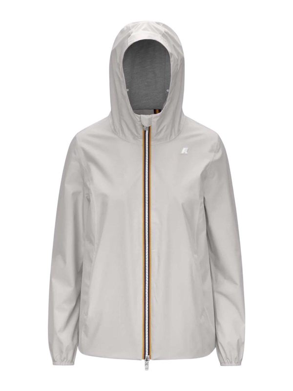 k-way Manteau Au Genou - Gris