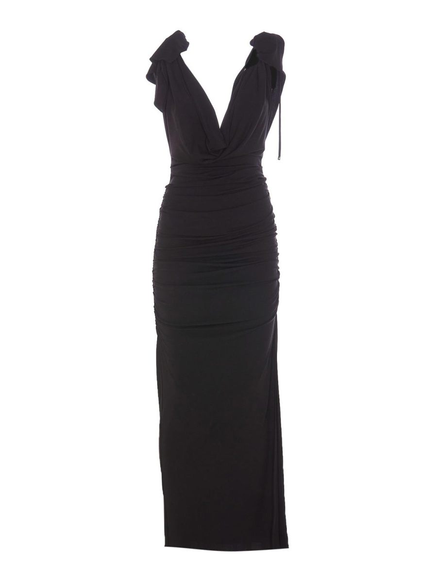 The Attico Maxi Robe - Noir